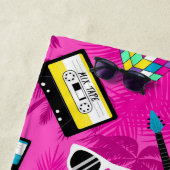 80er Hip Hop hübsch rosa Strandtuch (Beispiel)