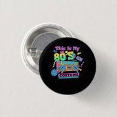 80er Jahre 80er Costume Party Generation Button (Vorne & Hinten)