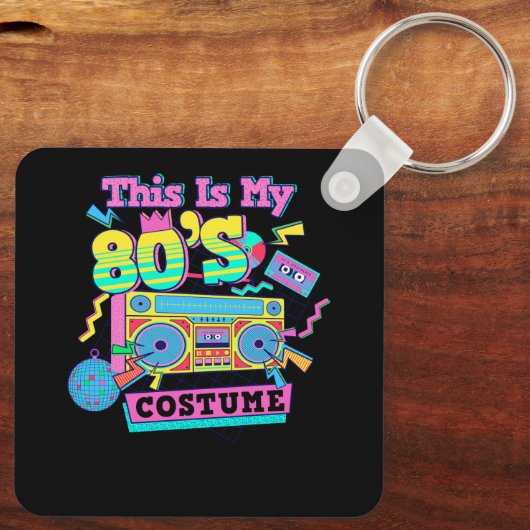 80er Jahre 80er Costume Party Generation Schlüsselanhänger (Rückseite)