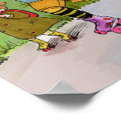 80er Jahre alt School Retro Super Spaß Zeit! Poster (Ecke)