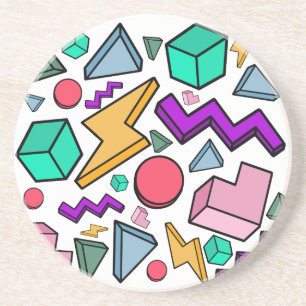 80er Jahre Ästhetik Vintage Retro Getränkeuntersetzer