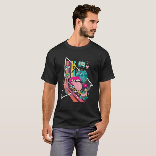 80er Jahre Hip Hop Fashion 80er Retro für Frauen 8 T-Shirt (Vorne ganz)