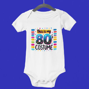 80er-Jahre-Kostüm Baby Strampler