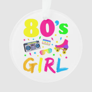 80er Jahre Mädchen Geburtstagsfeier Kostüm Retro V Ornament