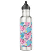 80er Jahre Memphis Active Pink Light Blue Edelstahlflasche (Rechts)