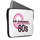 80er Jahre Radio Music Laptopschutzhülle (Vorne Rechts)