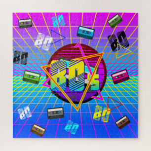 80er Jahre RETRO-ALTE SCHULE CASSETTE TAPE Jigsaw Puzzle