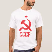 80er Jahre Retro UdSSR CCCP Sowjetunion Gewerkscha T-Shirt (Vorderseite)