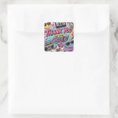 80er Jahre Sticker (Tasche)