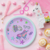 80er Jahre Themenabend, Roller Skate, Musik, Stars Pappteller (Party)