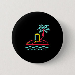 80er Jahre Vintage-Bier Retro-Schild Stil Miami Ha Button