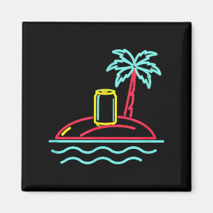 80er Jahre Vintage-Bier Retro-Schild Stil Miami Ha Magnet