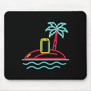 80er Jahre Vintage-Bier Retro-Schild Stil Miami Ha Mousepad