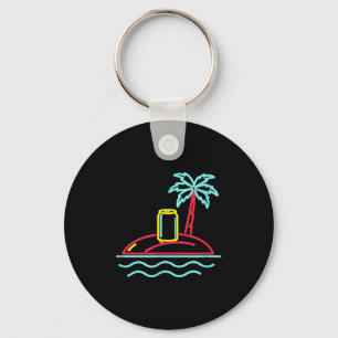 80er Jahre Vintage-Bier Retro-Schild Stil Miami Ha Schlüsselanhänger