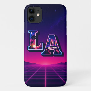 80er Kalifornien Style Neon LA Typografie Kunst Case-Mate iPhone Hülle