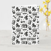 80er karte (Gelbe Blume)