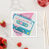 80er Kassette Retro Vintag Paper Napkin Serviette (Beispiel)