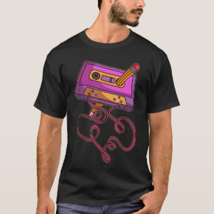 80er Kassettenband Bleistift 1980er Retro Vintage  T-Shirt