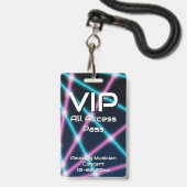 80er Laser VIP Zugriff auf kundenspezifisches Abze Ausweis (Vorderseite mit Lanyard)