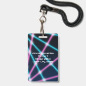 80er Laser VIP Zugriff auf kundenspezifisches Abze Ausweis (Rückseite mit Lanyard)