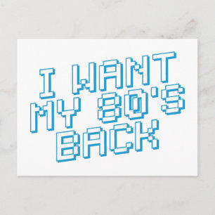 80er Liebhaber Postkarte