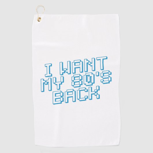80er Lover Golfhandtuch (Vorderseite)