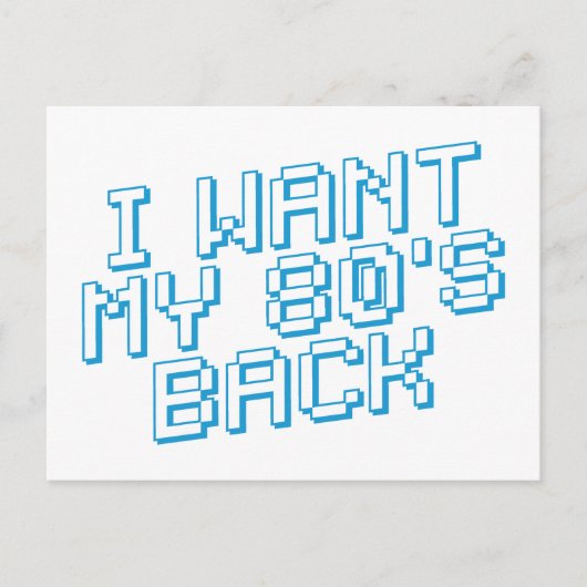 80er Lover Postkarte (Vorderseite)