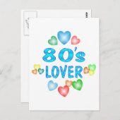 80er Lover Postkarte (Vorne/Hinten)