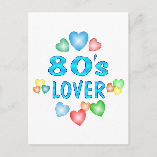 80er Lover Postkarte (Vorderseite)