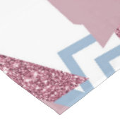 80er Lunar Abstrakt | Dusty Mauve Pink und Blau Tischdecke (Schrägansicht)