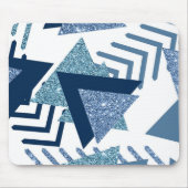 80er Luxe Abstrakt | Türkische und blau-braune For Mousepad (Vorne)