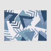 80er Luxe Abstrakt | Türkische und blau-braune For Seidenpapier (Vorderseite)