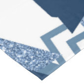 80er Luxe Abstrakt | Türkische und blau-braune For Tischdecke (Schrägansicht)