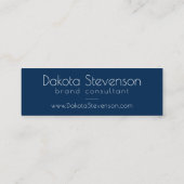 80er Luxe Abstrakt | Türkische und Marine Website Mini Visitenkarte (Rückseite)