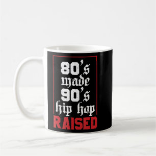 80er machten 90er Hip Hop groß Vintage Retro Musik Kaffeetasse