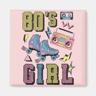80er-Mädchen Magnet