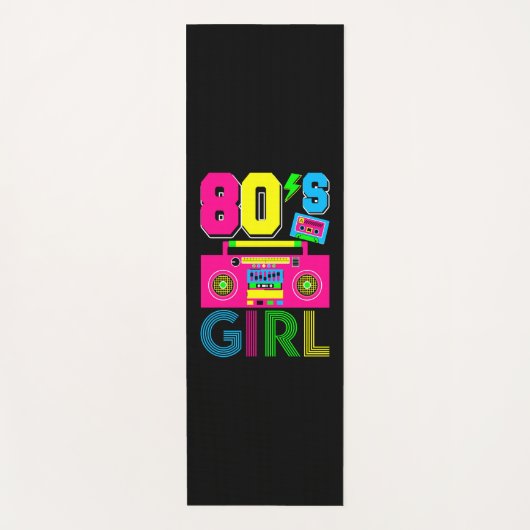 80er-Mädchen Yogamatte (Vorderseite)