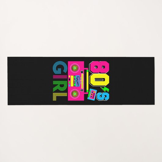 80er-Mädchen Yogamatte