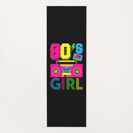 80er-Mädchen Yogamatte