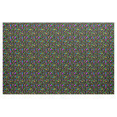 80er medizinisches Muster aus schwarzem Gewebe Stoff (Yard (91,4 cm))