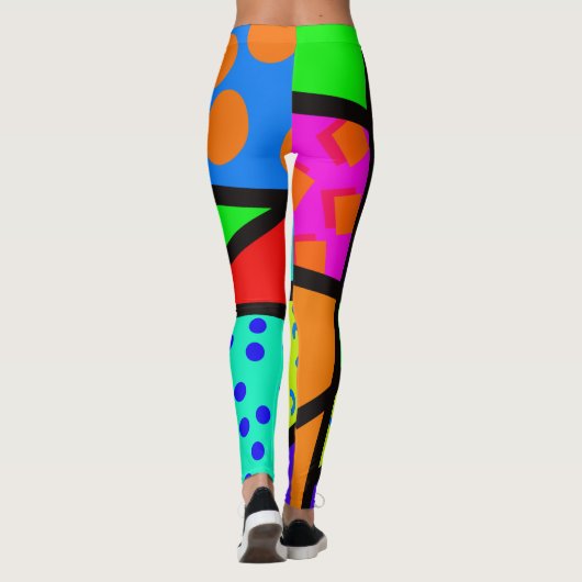 80er Memphis Design Leggings (Rückseite)