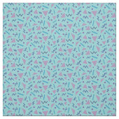 80er Memphis geometrisch blaues Muster Stoff (Muster)