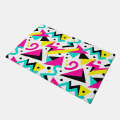 80er Memphis Geometrisches Muster Fußmatte (Schrägansicht)