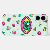 80er Memphis Retro Eye Case-Mate iPhone Hülle (Rückseite (Horizontal))