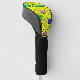 80er Memphis Style Abstrakt Retro Nahtlos Golf Headcover