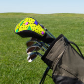 80er Memphis Style Abstrakt Retro Nahtlos Golf Headcover (In SItu)