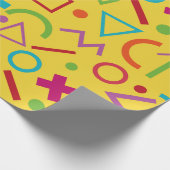 80er Memphis Style Geometric Geschenkpapier (Ecke)