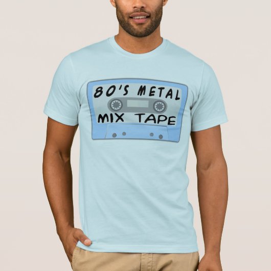 80er Metal Mix Tape T-Shirt (Vorderseite)