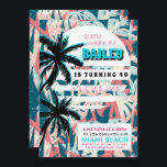 80er Miami Birthday Party - Einladung<br><div class="desc">Fügen Sie Ihrer Unterhaltung eine "80er-Themenparty"hinzu - und Sie werden eine epische Nacht für ein episches Jahrzehnt garantiert. Geben Sie alten Freunden und Neuen die Möglichkeit, mit dieser Themenparty wieder zurück zum ’80er’ zu reisen. Erinnern Sie sich an helle Neonfarben sind ein Muss, Gelee-Schuhe, Schulterpolster, Schulterpullover, breite Gürtel und cremefarbene...</div>