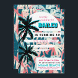 80er Miami Birthday Party - Einladung<br><div class="desc">Fügen Sie Ihrer Unterhaltung eine "80er-Themenparty"hinzu - und Sie werden eine epische Nacht für ein episches Jahrzehnt garantiert. Geben Sie alten Freunden und Neuen die Möglichkeit, mit dieser Themenparty wieder zurück zum ’80er’ zu reisen. Erinnern Sie sich an helle Neonfarben sind ein Muss, Gelee-Schuhe, Schulterpolster, Schulterpullover, breite Gürtel und cremefarbene...</div>